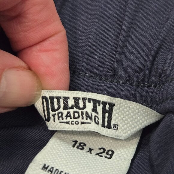 Duluth Trading Co Women's Size 18x29 Dry on the Fly Slim Leg Pants Navy Roll Hem - Picture 10 of 13